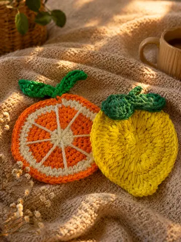 Crochet coasters