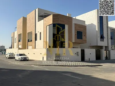 Luxury villa for sale in Al Helio 2 - Elegant design featuring 6 spacious bedrooms and ultra-luxurious finishes in a strategic location in Ajman 🏡✨