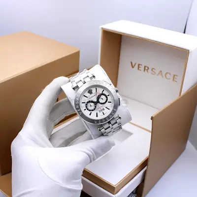 My Versace Mens Stainless Steel Chronograph Master Copy Watch