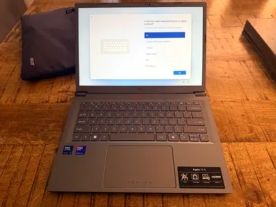 Acer Laptop with Touchscreen and Backlit Keyboard