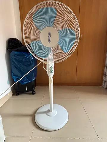 My pedestal standing fan — working, good condition