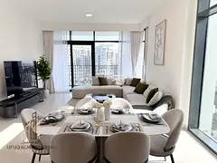 Luxury Furnished 3BR + Maid | Full Canal View | Vacant | Creek Harbour