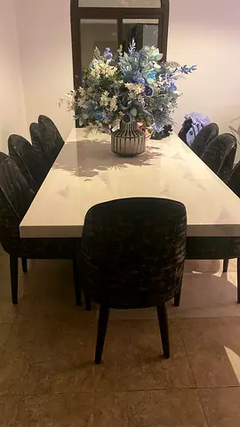 Chairs with table marble