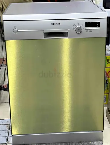 Siemens 5 Programs 12 Place Settings, Free Standing Dishwasher, Silver Sn25D800Gc