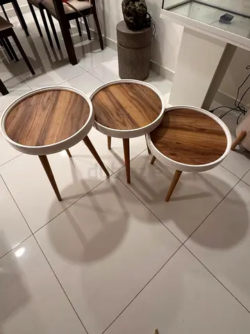 Ikea set of 3 round side tables
