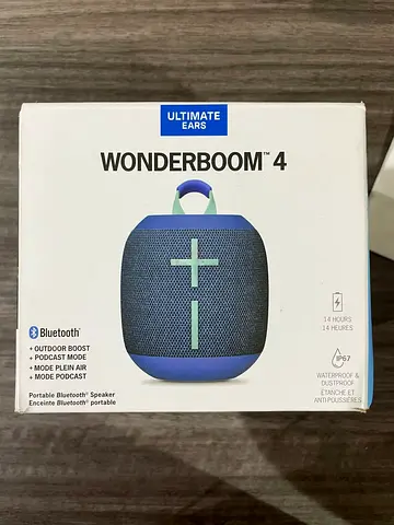 Ultimate Ears WONDERBOOM 4 Portable Waterproof Bluetooth Speaker