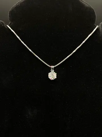 GIA NATURAL 1.05Carat D-SI2 Diamond Pendant | 3EX | Investment Grade