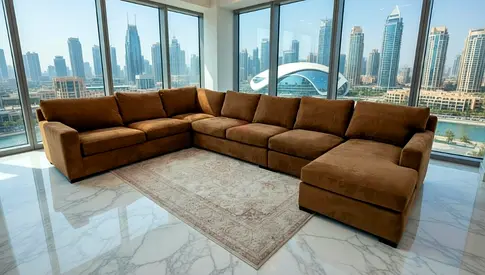 Crate Barral axis U shape sofa