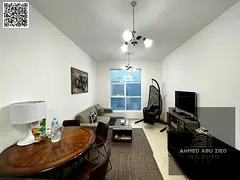Furnished one-bedroom apartment with a balcony for annual rent in Al Nuaimiya 3 - City Towers | Prim