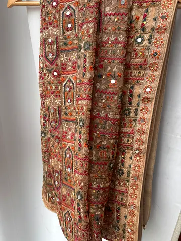 Handmade Indian Embroidered dupatta