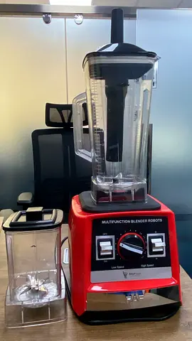 2-in-1 Blender  Grinder 2400W | 2.5L High-Speed Mixer with Stainless Steel Blades – Red