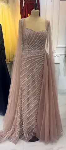 Elegant Evening Gown with Sparkling Accents