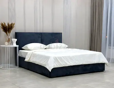 Dark blue Brand new Queen size bed storage bed including medical mattress Queen bed strong