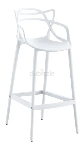 Stylish White Bar Stool