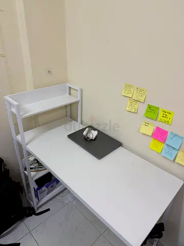 Home Table with storage shelves