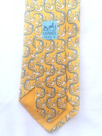 Hermes Vintage Navy Tie