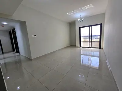 Two rooms and a living room for annual rent in Al Jarf 3, Ajman, excellent area, modern finishes