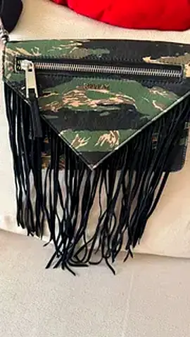 fringed camo  shoulder bag(brand Replay)