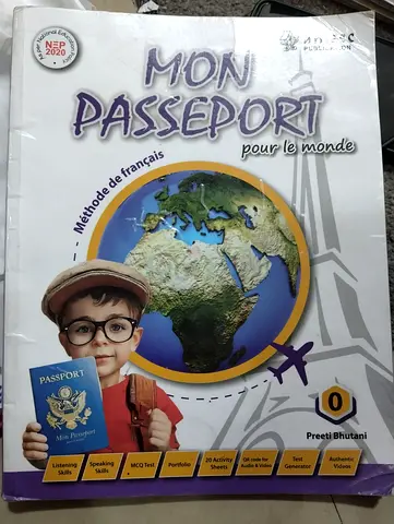 Mon Passeport pour le monde— French text and work books - CBSE Grade 2