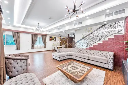 290k yearly I Upgraded 4BR Villa in JVC | Independent | Furnished | Private Pool