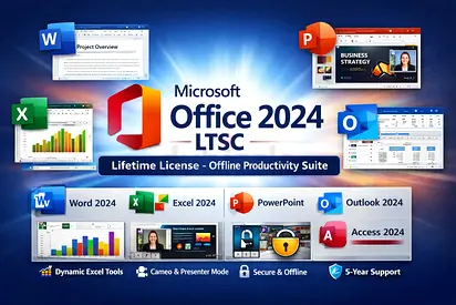 My Microsoft Office 2024 LTSC Lifetime License – Full Offline Productivity Suite