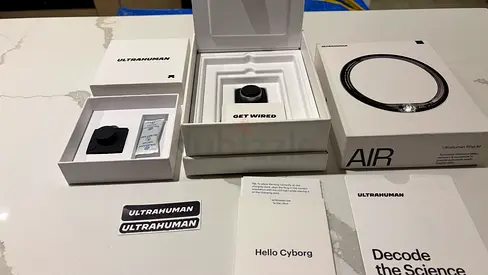 Ultrahuman ring AIR size 11 with additional charger