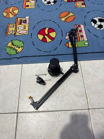 Used adjustable microphone boom arm with desk clamp