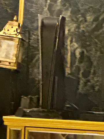 Ps5 with captain America stickers and 2 controllers