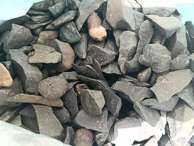 Premium Aquarium black rocks