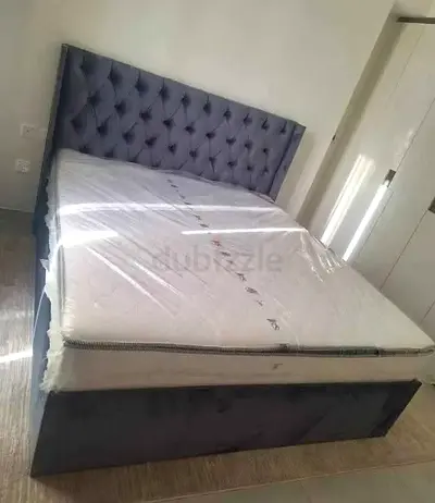My grey Brand new Queen size bed frame good Quality Queen bed storage bed strong