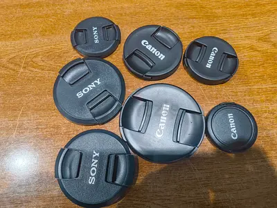 Canon  Sony lens caps - assorted sizes