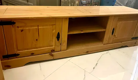Marina solid wood tv unit