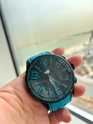 Mens blue sports watch (used)