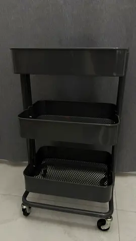 IKEA Storage Trolley on Wheels, Grey, 75 AED