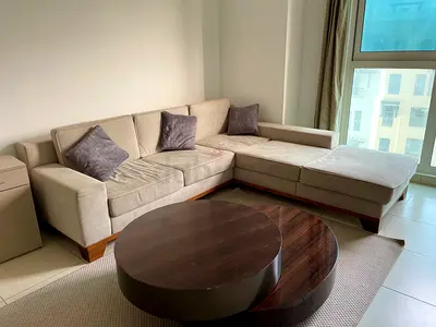 Custom Made L shaped Sofa | Solid Wood Base | Premium Quality | Excellent Condition