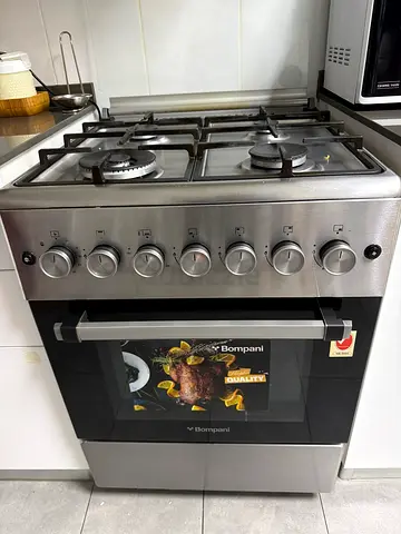 Stainless steel gas range with oven - used and working