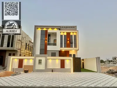 🏠 فيلا للبيع في منطقة الحليو1 عجمان : 4 غرف نوم ماستر ومجلس وصالتين  بتصميم عصري بتشطيب فاخر _ تملك حر لجميع الجنسيات