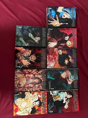 Jujutsu kaisen anime books. Books 0-8