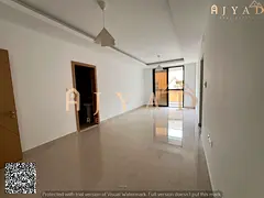 For rent: 2 bedrooms hall apartment in Al Jurf 3 Ajman, first occupancy, close to Exit 311, 3 bathro
