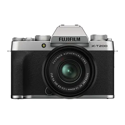 Fuji X-T200 with lens