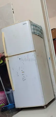 Selling my old 2-door top-freezer refrigerator — used, fair cosmetic condition