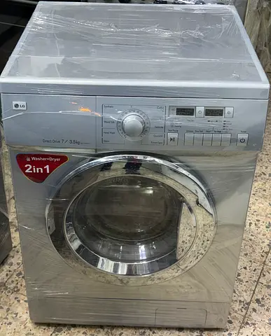 LG 2-in-1 Front Load Washer Dryer — 7kg Wash / 3.5kg Dry (Silver)