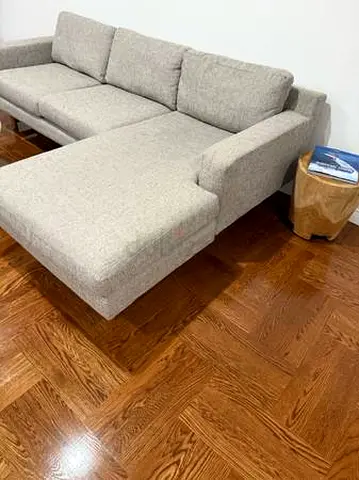 L-Shaped West elm sofa