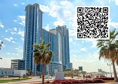 1BHK For rent in Ajman Corniche RESIDENCY tower yearly 52k