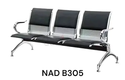 3-Seat Stainless Steel Waiting Room Bench (NAD B305)