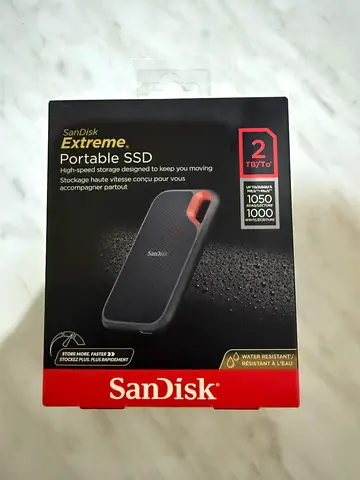 SanDisk Extreme Portable SSD 2TB — Boxed