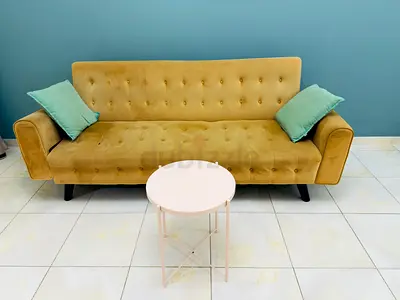 3 seater fabric sofa - used