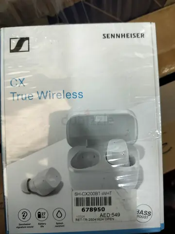 Brand New Sennheiser CX 200 TWS Wireless In-Ear Earbuds - White (SH-CX200BT-WHT)