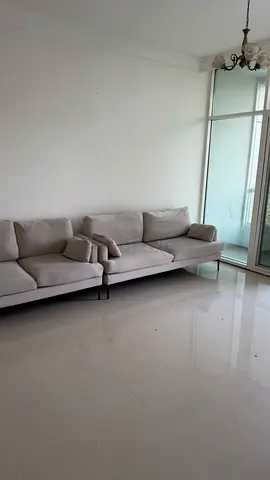 Light grey 3,2 seater fabric sofa - good condition