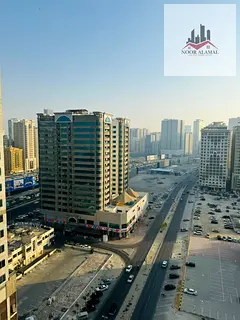 Sharjah, Al Taawun, behind D2D One bedroom, living room, kitchen, bathroom, and balcony. Price: 4000